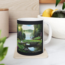 Load image into Gallery viewer, &quot;Morning in Elkmont&quot; Ceramic Mug 11oz featuring the art of Bruce Strickland
