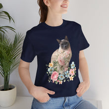 Load image into Gallery viewer, Pearl Floral Cat Sweatshirt, Cat Tshirt, Cat Lover Tshirt, Gift for Cat Lover, Cat Mom, Cat Lady Gift, Floral Cat Shirt, Siamese Cat Shirt