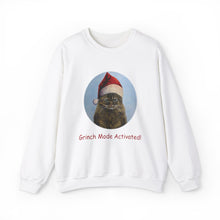 Load image into Gallery viewer, Grinch Mode Activated, Christmas Cat Sweatshirt,Cat Lover Sweatshirt,Christmas Gift for Cat Lover,Cat Mom,Cat Lady Gift, Christmas Tabby Cat Sweatshirt