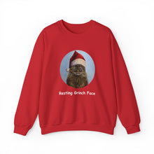 Load image into Gallery viewer, Resting Grinch Face, Christmas Cat Sweatshirt,Cat Lover Sweatshirt,Christmas Gift for Cat Lover,Cat Mom,Cat Lady Gift, Christmas Tabby Cat Sweatshirt