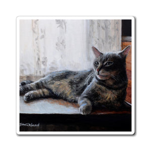 "Benjamin Kitty" Art of Bruce Strickland Collection - Magnet