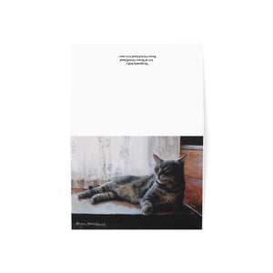 "Benjamin Kitty - Art of Bruce Strickland" Greeting Card 7x5