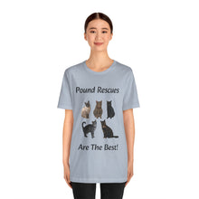 Load image into Gallery viewer, Pound Rescues Are The Best, 001, Cat Tshirt, Cat Lover Tshirt, Gift for Cat Lover, Cat Mom, Cat Lady Gift, Floral Cat Shirt