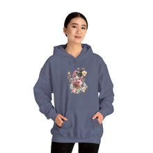 Load image into Gallery viewer, Pearl Floral Cat Hoodie, Cat Hoodie, Floral Hoodie, Cat Lover Hoodie, Cat Gift, Cat Lady Gift, Cat Lover Hoodie