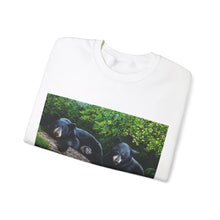 Load image into Gallery viewer, Bear Print Sweatshirt, Bear Sweatshirt, Black Bear Sweatshirt , T shirt For Black Bear Lover, Bear TShirt, Fine Art T-Shirt For Bear Lover