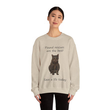 Load image into Gallery viewer, Pound rescues are the best - 002 -Cat Sweatshirt,Cat Lover Sweatshirt,Gift for Cat Lover,Funny Sweatshirt,Cat Mom