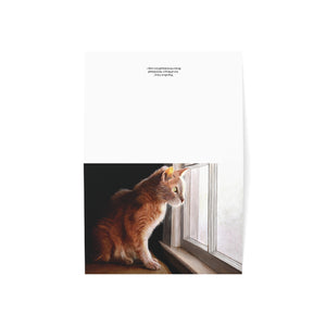 "Purrfect View - Art of Bruce Strickland" Greeting Card 7x5