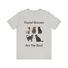 Load image into Gallery viewer, Pound Rescues Are The Best, 001, Cat Tshirt, Cat Lover Tshirt, Gift for Cat Lover, Cat Mom, Cat Lady Gift, Floral Cat Shirt