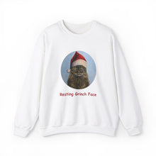 Load image into Gallery viewer, Resting Grinch Face, Christmas Cat Sweatshirt,Cat Lover Sweatshirt,Christmas Gift for Cat Lover,Cat Mom,Cat Lady Gift, Christmas Tabby Cat Sweatshirt