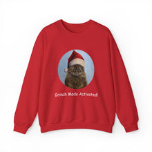 Load image into Gallery viewer, Grinch Mode Activated, Christmas Cat Sweatshirt,Cat Lover Sweatshirt,Christmas Gift for Cat Lover,Cat Mom,Cat Lady Gift, Christmas Tabby Cat Sweatshirt