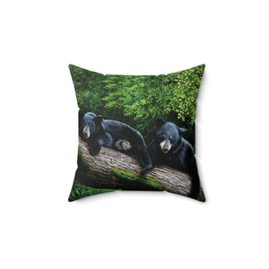 "Bear Necessities" Throw Pillow - featuring the art of Bruce Strickland
