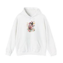 Load image into Gallery viewer, Pearl Floral Cat Hoodie, Cat Hoodie, Floral Hoodie, Cat Lover Hoodie, Cat Gift, Cat Lady Gift, Cat Lover Hoodie