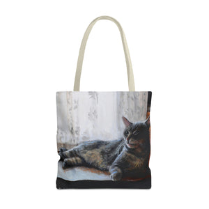 Benjamin Kitty Art of Bruce Strickland Tote Bag (AOP) Collection