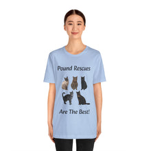 Load image into Gallery viewer, Pound Rescues Are The Best, 001, Cat Tshirt, Cat Lover Tshirt, Gift for Cat Lover, Cat Mom, Cat Lady Gift, Floral Cat Shirt