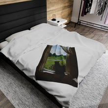 Load image into Gallery viewer, &quot;Morning Sun&quot; Velveteen Plush Blanket featuring the art of Bruce Strickland