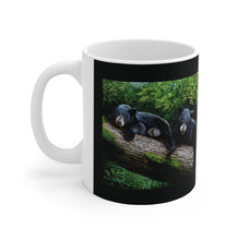 Load image into Gallery viewer, &quot;Bear Necessities&quot; Ceramic Mug 11oz featuring the art of Bruce Strickland