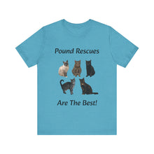 Load image into Gallery viewer, Pound Rescues Are The Best, 001, Cat Tshirt, Cat Lover Tshirt, Gift for Cat Lover, Cat Mom, Cat Lady Gift, Floral Cat Shirt