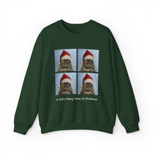 Load image into Gallery viewer, Santa Claudia, Christmas Cat Sweatshirt,Cat Lover Sweatshirt,Christmas Gift for Cat Lover,Cat Mom,Cat Lady Gift, Christmas Tabby Cat Sweatshirt