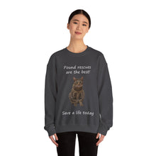 Load image into Gallery viewer, Pound rescues are the best - 002 -Cat Sweatshirt,Cat Lover Sweatshirt,Gift for Cat Lover,Funny Sweatshirt,Cat Mom