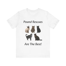 Load image into Gallery viewer, Pound Rescues Are The Best, 001, Cat Tshirt, Cat Lover Tshirt, Gift for Cat Lover, Cat Mom, Cat Lady Gift, Floral Cat Shirt