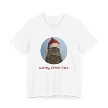 Load image into Gallery viewer, Resting Grinch Face Christmas Cat Tshirt, Christmas Cat Shirt, Cat T-shirt, Cat Lover T-shirt, Cat Lady Tshirt, Christmas Gift for Cat Lover,Cat Mom