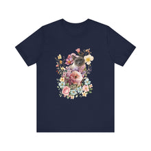 Load image into Gallery viewer, Siamese Pearl Floral Cat, Cat Tshirt Flowers,Floral Cat Shirt, Cat T-shirt, Cat Lover T-shirt, Cat Lady Tshirt, Gift for Cat Lover,Cat Mom