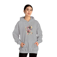 Load image into Gallery viewer, Pearl Floral Cat Hoodie, Cat Hoodie, Floral Hoodie, Cat Lover Hoodie, Cat Gift, Cat Lady Gift, Cat Lover Hoodie