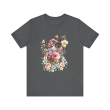 Load image into Gallery viewer, Siamese Pearl Floral Cat, Cat Tshirt Flowers,Floral Cat Shirt, Cat T-shirt, Cat Lover T-shirt, Cat Lady Tshirt, Gift for Cat Lover,Cat Mom