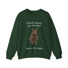 Load image into Gallery viewer, Pound rescues are the best - 002 -Cat Sweatshirt,Cat Lover Sweatshirt,Gift for Cat Lover,Funny Sweatshirt,Cat Mom