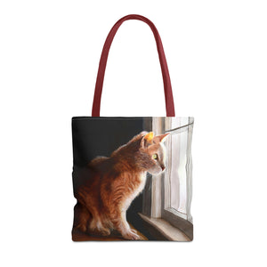 Purrfect View - Art of Bruce Strickland Tote Bag (AOP) Collection