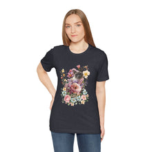 Load image into Gallery viewer, Siamese Pearl Floral Cat, Cat Tshirt Flowers,Floral Cat Shirt, Cat T-shirt, Cat Lover T-shirt, Cat Lady Tshirt, Gift for Cat Lover,Cat Mom