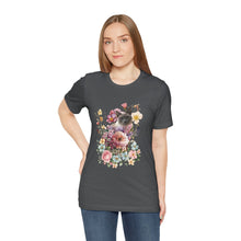 Load image into Gallery viewer, Siamese Pearl Floral Cat, Cat Tshirt Flowers,Floral Cat Shirt, Cat T-shirt, Cat Lover T-shirt, Cat Lady Tshirt, Gift for Cat Lover,Cat Mom