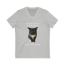 Load image into Gallery viewer, Pound Rescues are the best - Short Sleeve V-Neck Tee