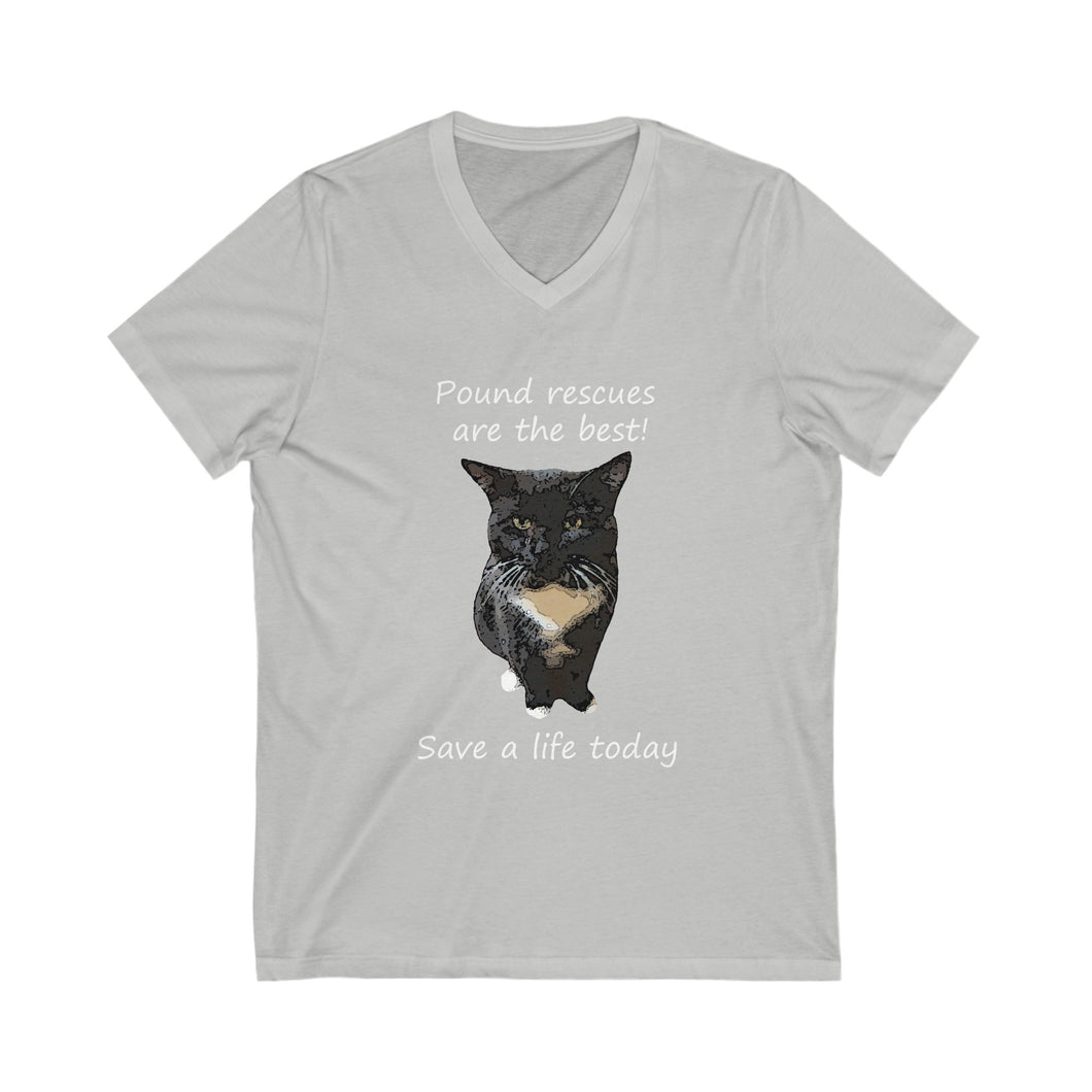 Pound Rescues are the best - Short Sleeve V-Neck Tee