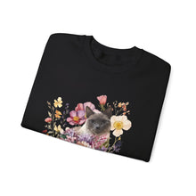 Load image into Gallery viewer, Siamese Floral Cat,Cat Sweatshirt,Cat Lover Sweatshirt,Gift for Cat Lover,Cat Mom,Cat Lady Gift, Floral Cat Sweatshirt, Tabby Cat Sweatshirt