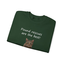 Load image into Gallery viewer, Pound rescues are the best - 002 -Cat Sweatshirt,Cat Lover Sweatshirt,Gift for Cat Lover,Funny Sweatshirt,Cat Mom