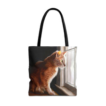 Load image into Gallery viewer, Purrfect View - Art of Bruce Strickland Tote Bag (AOP) Collection