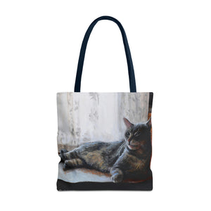 Benjamin Kitty Art of Bruce Strickland Tote Bag (AOP) Collection