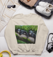 Load image into Gallery viewer, Bear Print Sweatshirt, Bear Sweatshirt, Black Bear Sweatshirt , T shirt For Black Bear Lover, Bear TShirt, Fine Art T-Shirt For Bear Lover