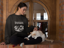 Load image into Gallery viewer, &quot;I work hard so my cat can have a better life&quot; 001 Black &amp; White Collection - Unisex Heavy Blend™ Crewneck Sweatshirt