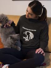 Load image into Gallery viewer, &quot;Living that purr-fect life&quot; 002 Black &amp; White Collection - Unisex Heavy Blend™ Crewneck Sweatshirt